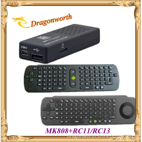 Mk808 A9 Dual Core Google TV 1080P HD 4.2 Android + RC11 / RC12 Air Mini Keyboard Mouse